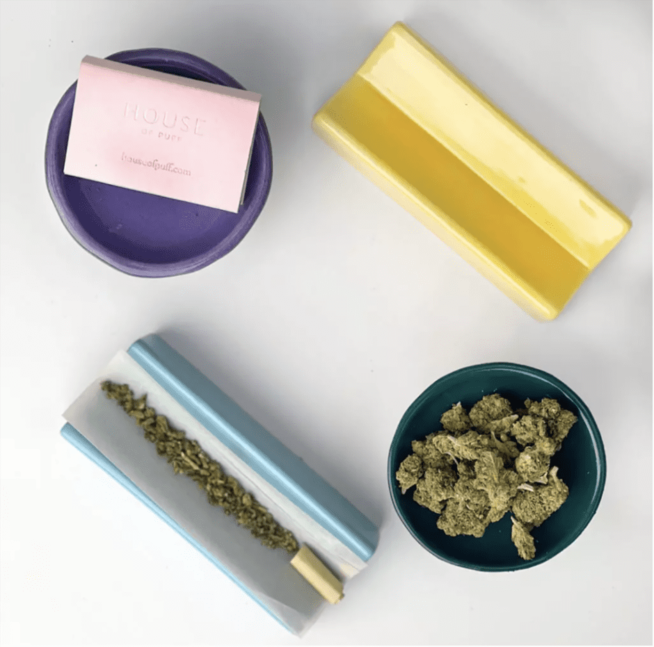 House of Puff cannabis accessories including Nebula Rolling Trays
