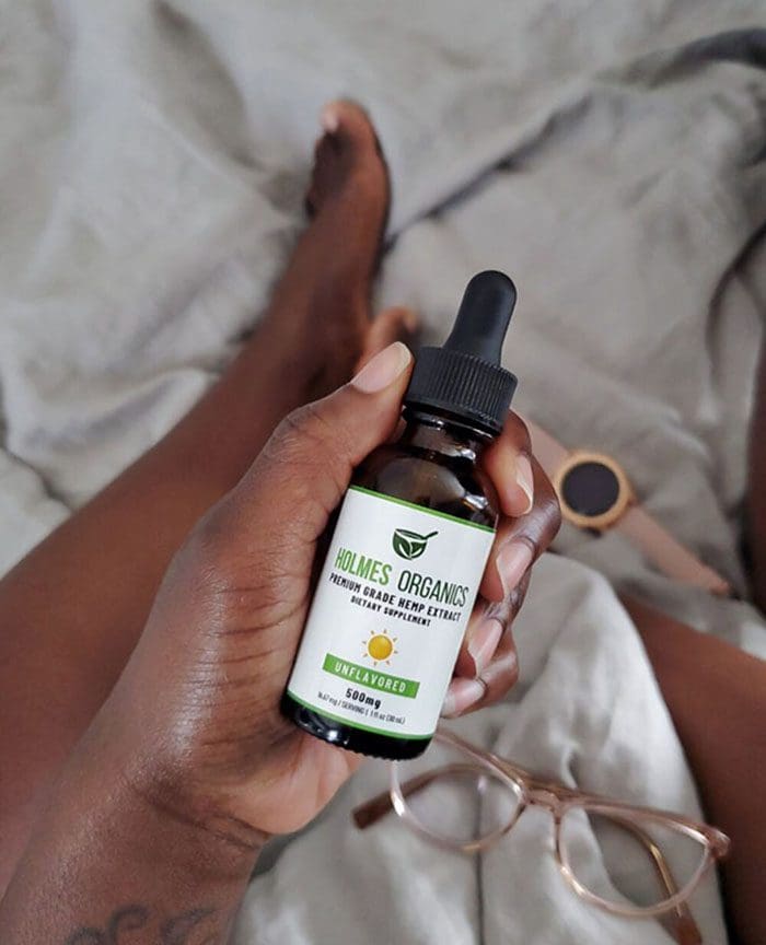 Check out Black-owned brand Holmes Organics' CBD products for anxiety relief