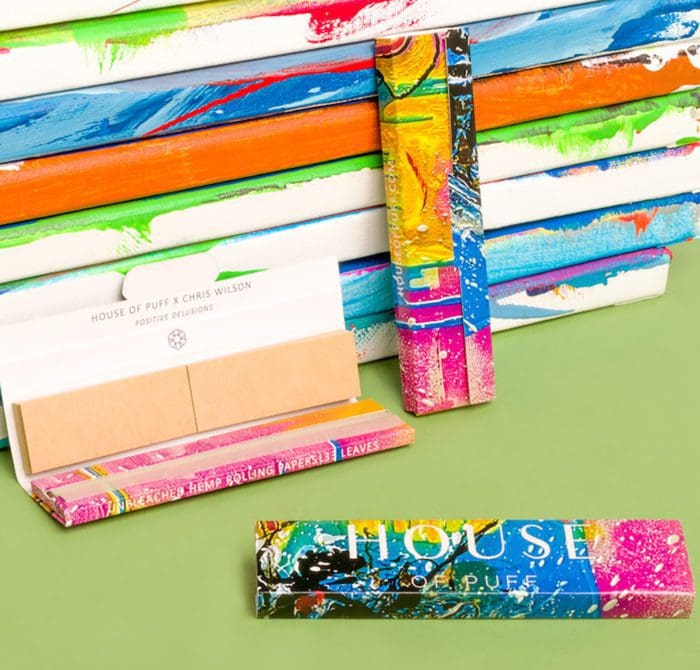 House of Puff's collab with visual artist Chris Wilson on hemp rolling papers with a purpose