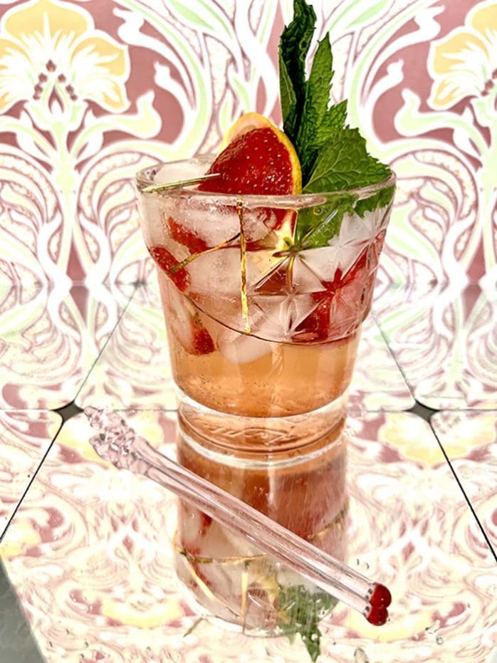 This fresh strawberry cocktail is one of our fave cannabis infused drink recipes.
