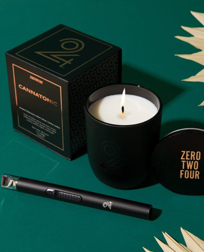 Black-owned brand 024's candles control the cannabis smell.