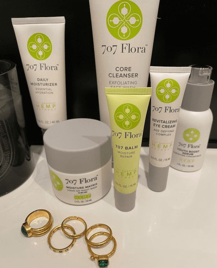 707 Flora makes a full array of CBD topicals that works for all skin types.