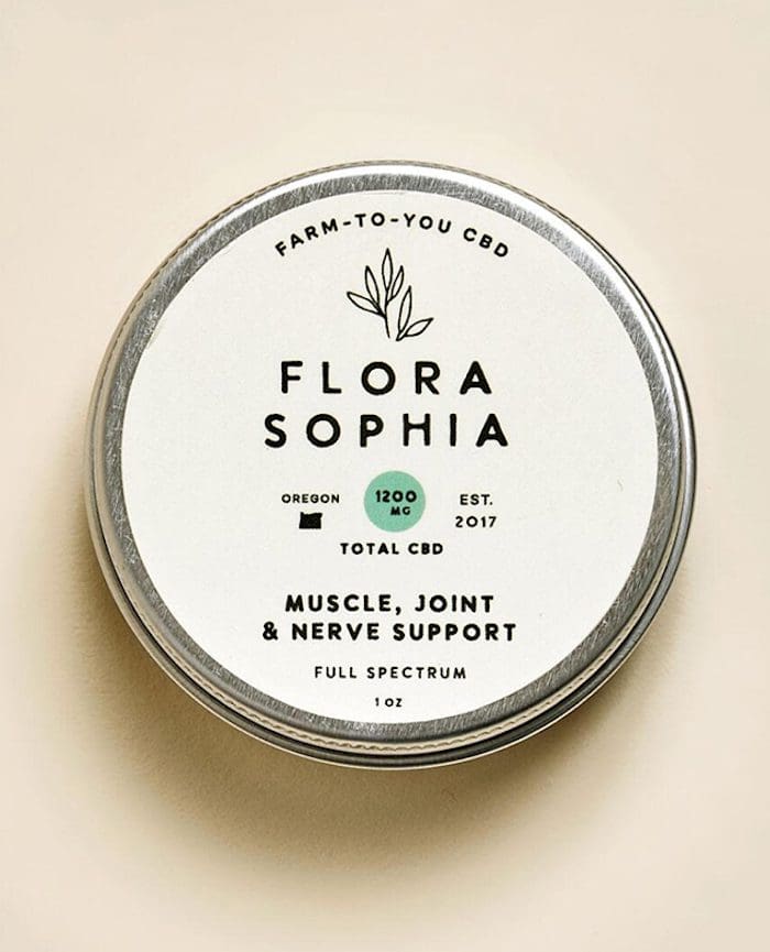 One of our perennial fave CBD products is Flora Sophia's extra strength 1200 mg CBD Salve.